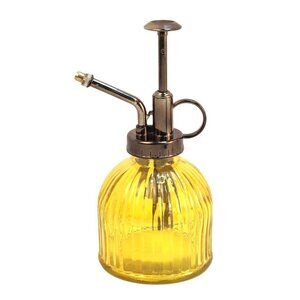 Glass Mister Spray Yellow Bottle With Pump works for Plant , Hair, Crafts 6.8 oz